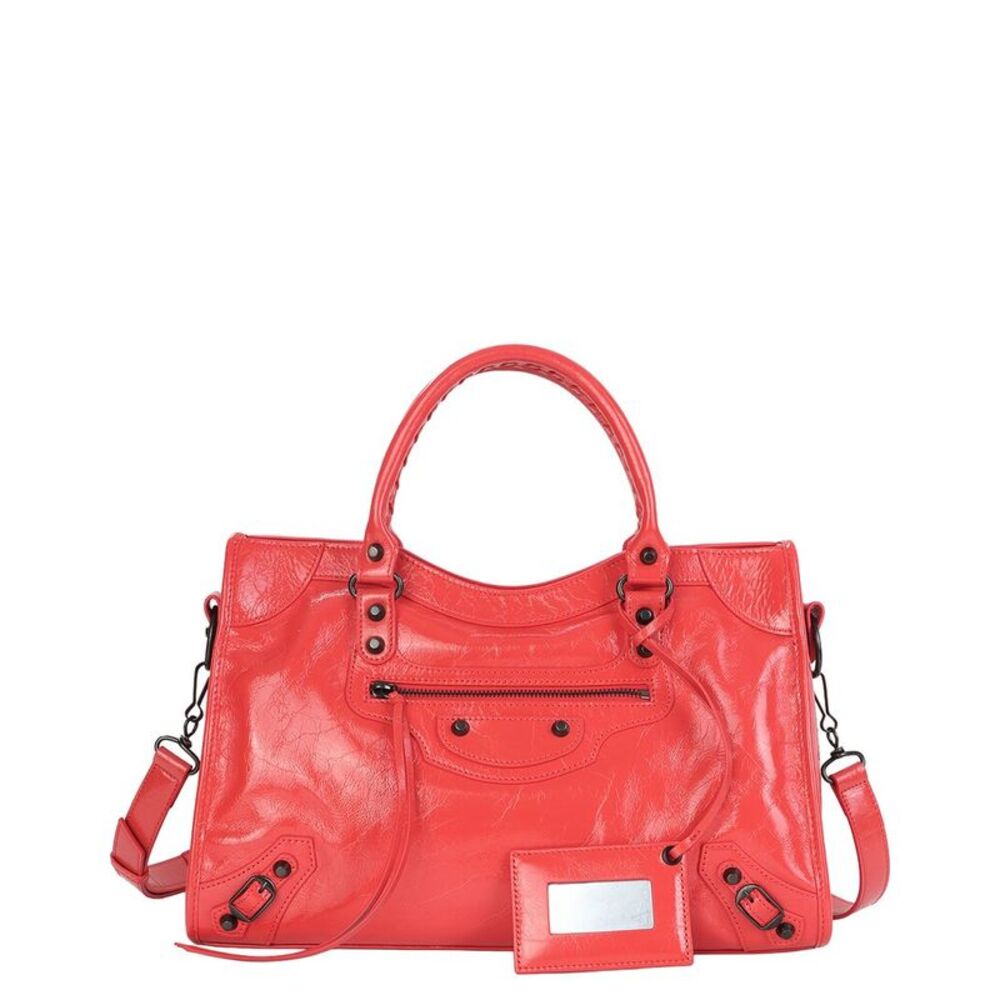 Tiffany & Fred Paris Distressed Leather Satchel, Red